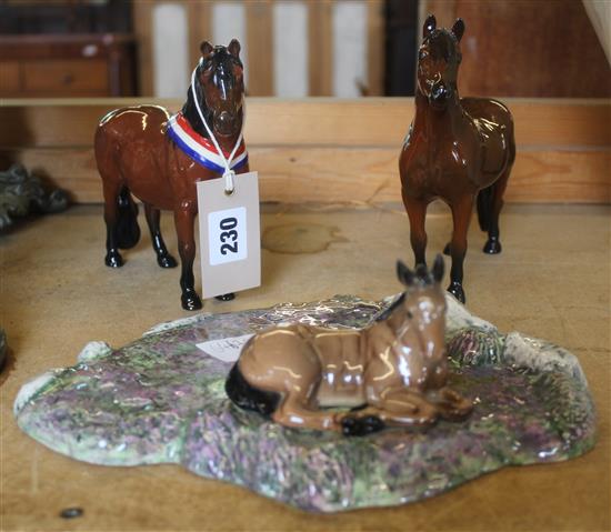 Beswick horse- Dartmoor family